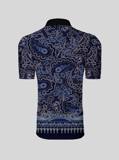 Paisley Heritage Men's Ribbed Collar Polo Top UPF50+