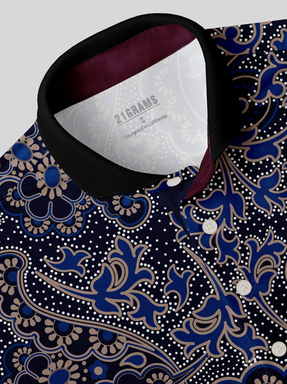 Paisley Heritage Men's Ribbed Collar Polo Top UPF50+