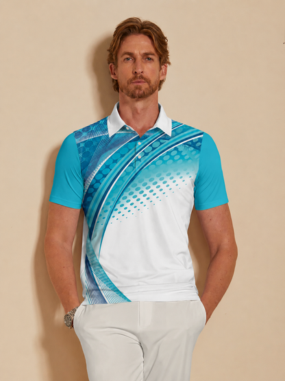 Polo Náutico Divertido para Hombres UPF50+