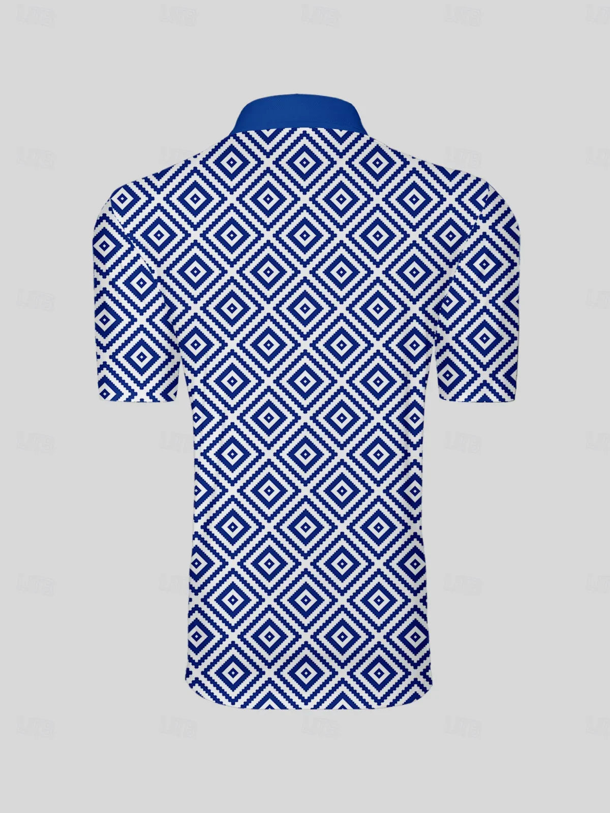 Barockes Herren-Poloshirt mit geripptem Kragen UPF50+