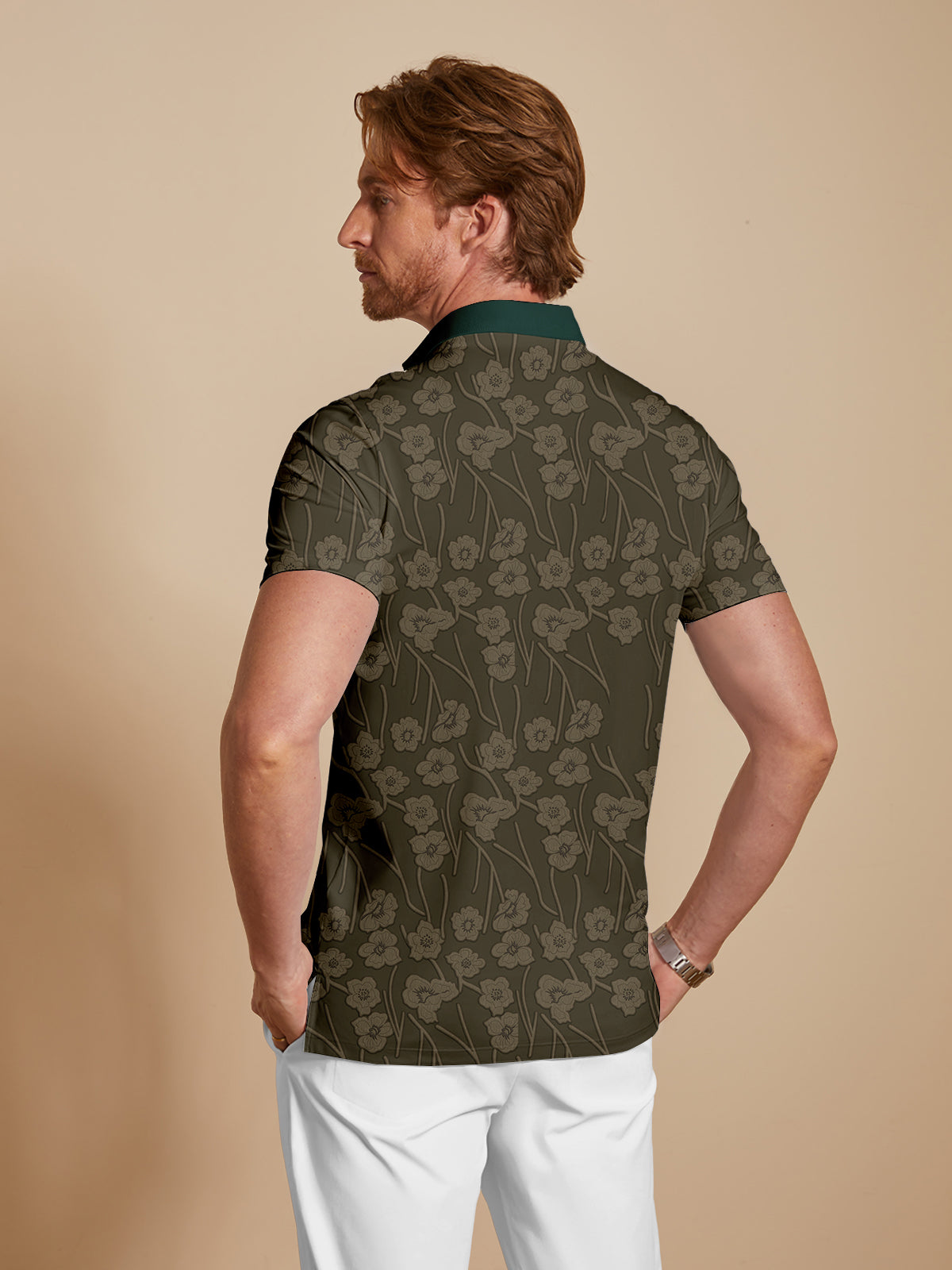 Botanical Energy Men's Polo Top UPF50+