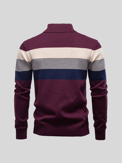 More Than Basic Men's Midweight Golf Quarter Zip Sweater