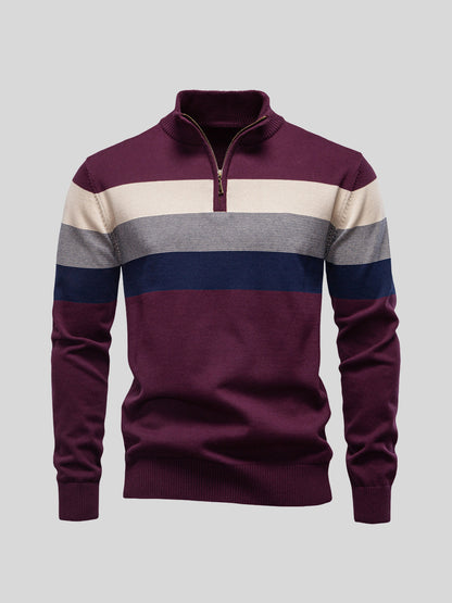 More Than Basic Men's Midweight Golf Quarter Zip Sweater