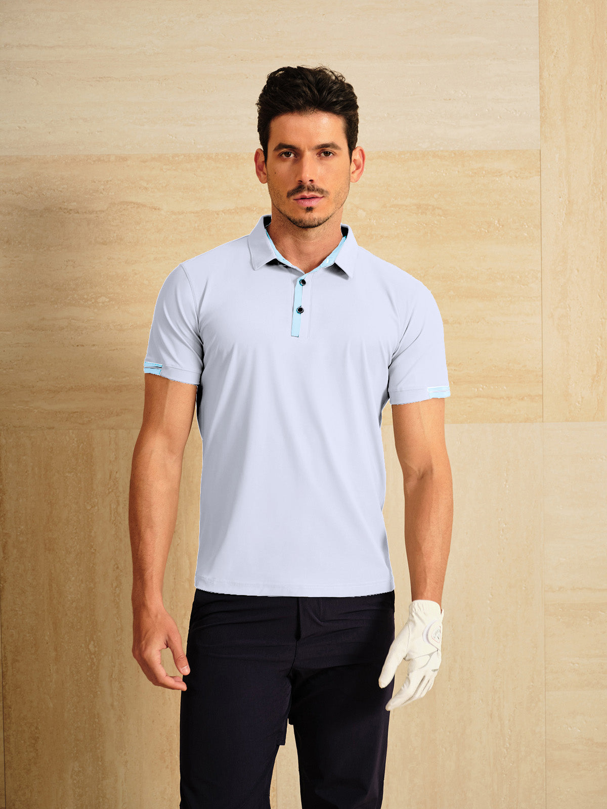 More Than Basic Men's Golf Shirt Quarterzip UPF50+