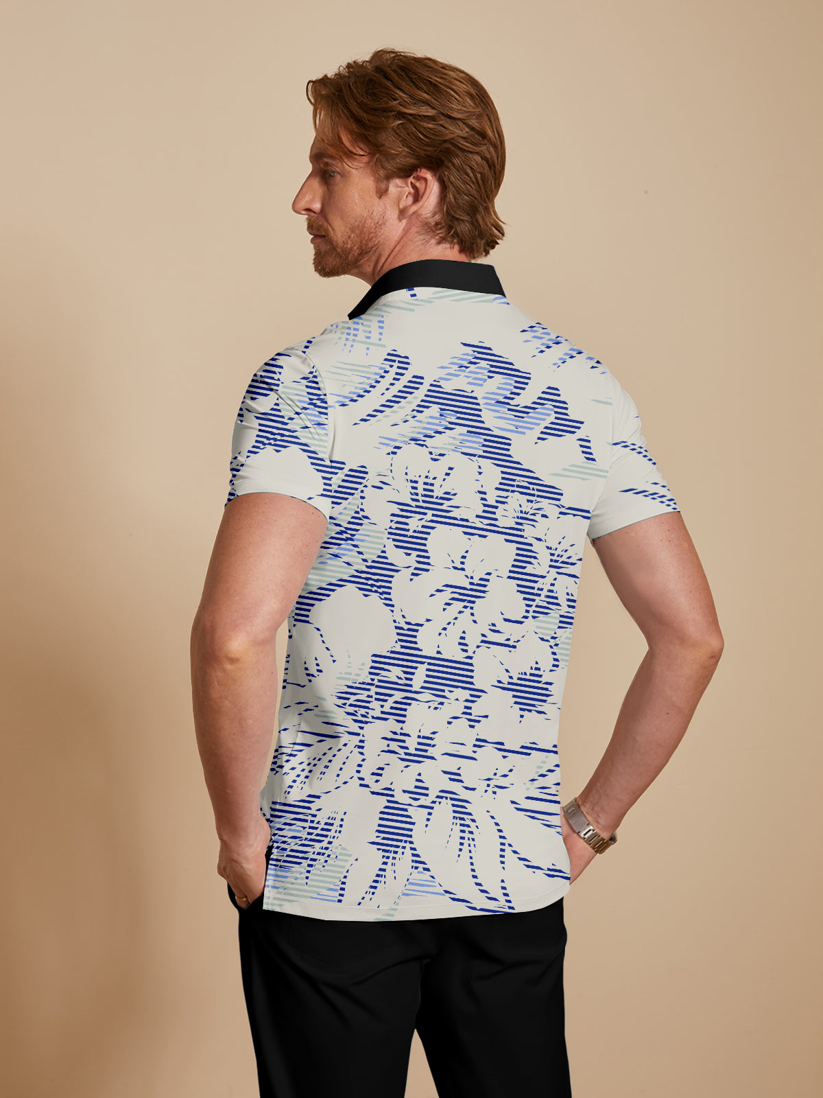 Botanical Energy Men's Polo Top UPF50+
