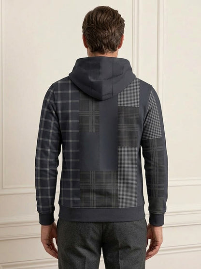 Fairway Patchwork Men's Golf Hooded Sweatshirt