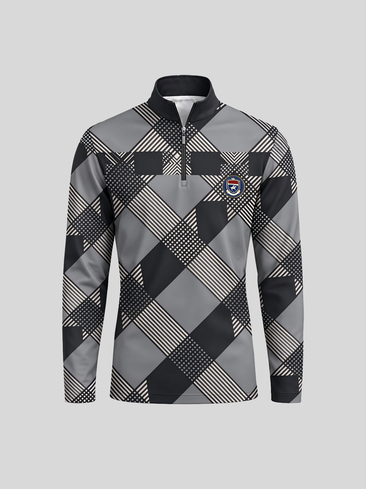 Equestrian Heritage Men's Lightweight Golf Shirt Quarterzip UPF50+