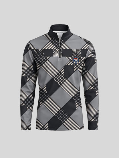 Equestrian Heritage Men's Lightweight Golf Shirt Quarterzip UPF50+