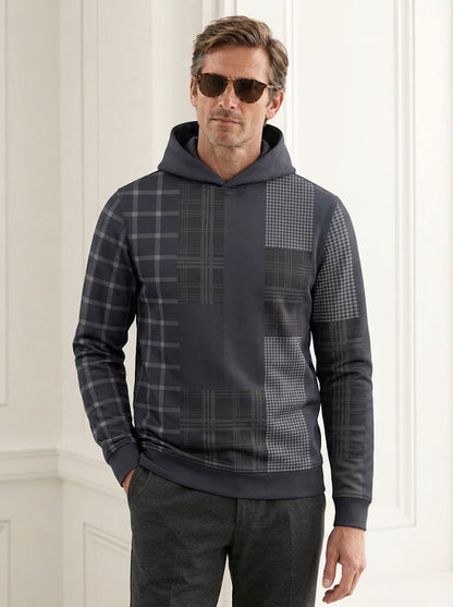 Fairway Patchwork Men's Golf Hooded Sweatshirt