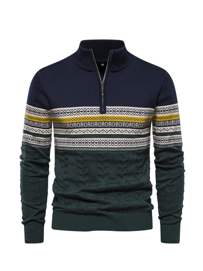 More Than Basic Men's Midweight Golf Quarter Zip Sweater