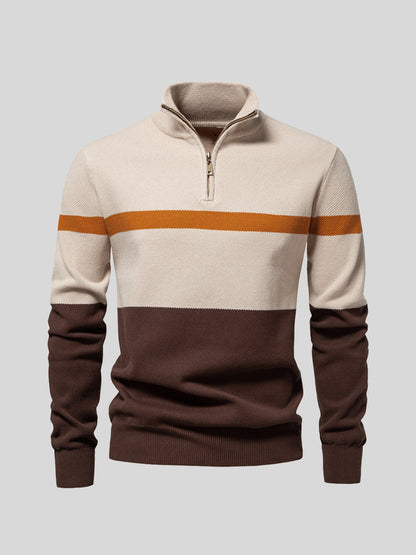 More Than Basic Men's Midweight Golf Quarter Zip Sweater