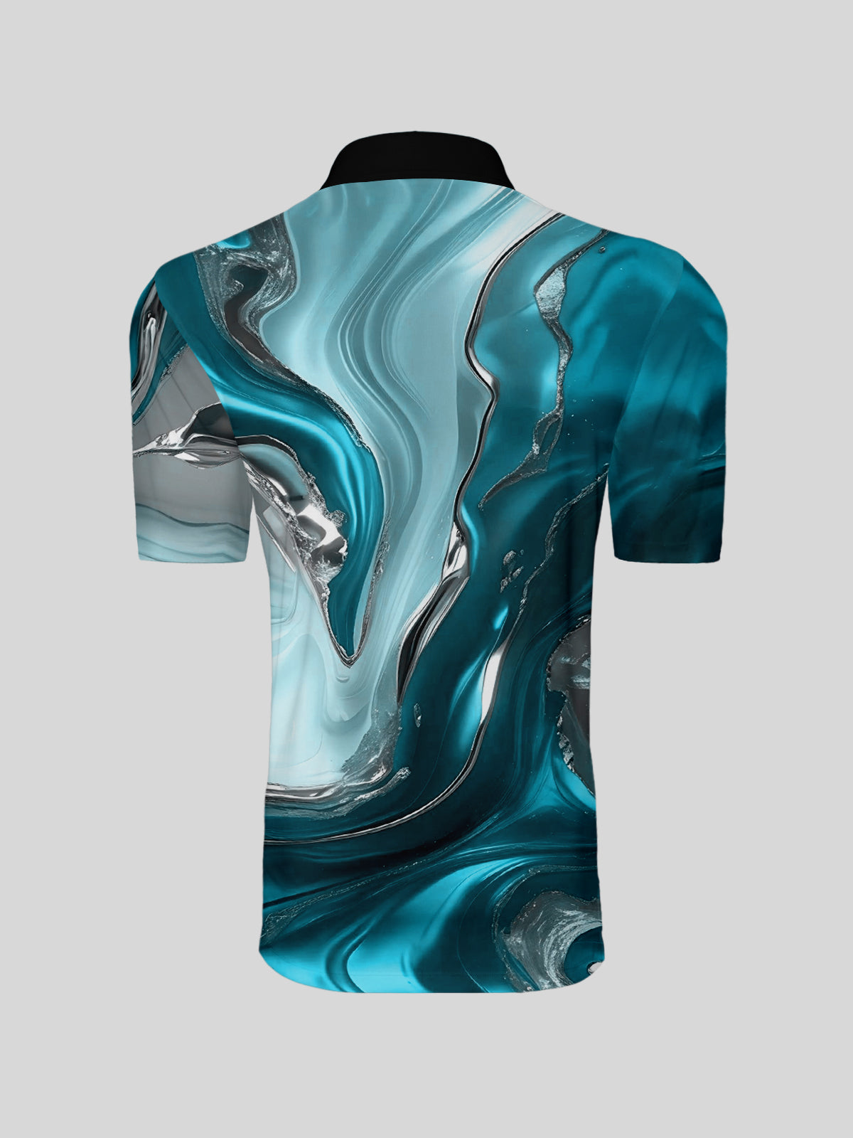 Haut de polo à col côtelé Inked Skins pour hommes UPF50+
