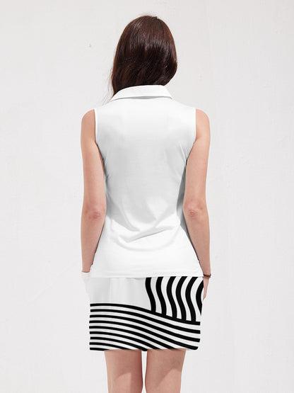 Playful Nautical Women's Polo Top UPF50+