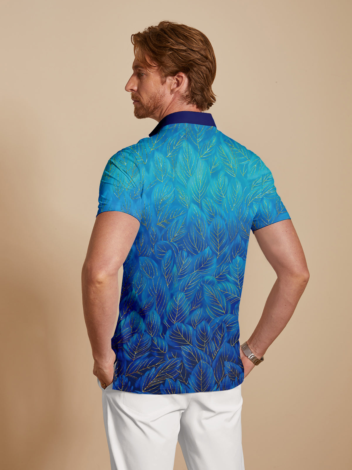 Botanical Energy Men's Polo Top UPF50+
