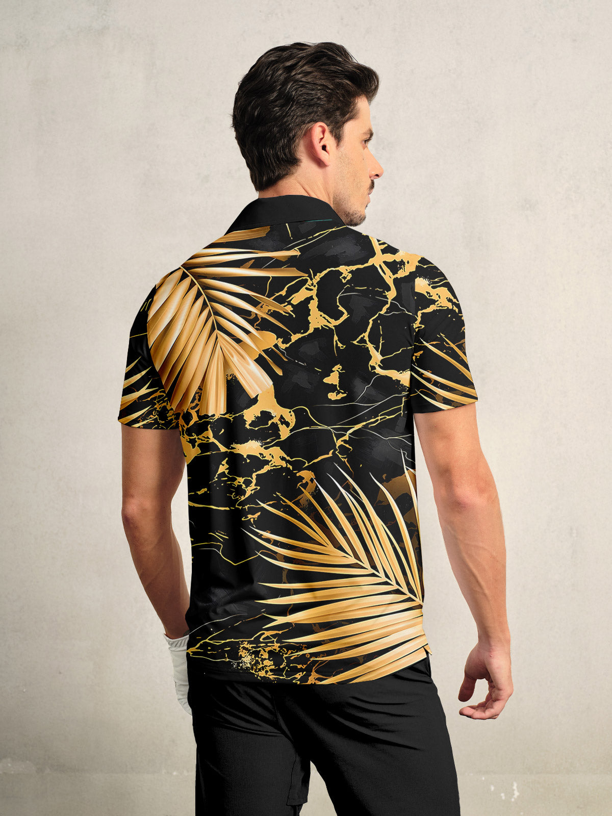Hyped-up Tropical Men's Polo Top UPF50+