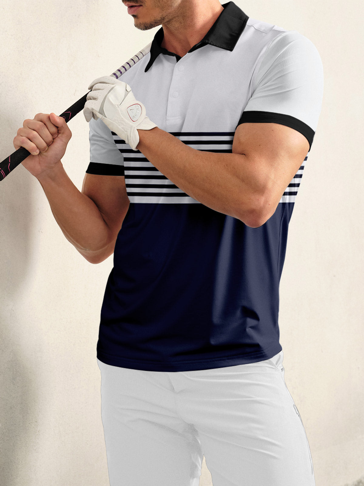 Playful Nautical Men's Polo Top UPF50+