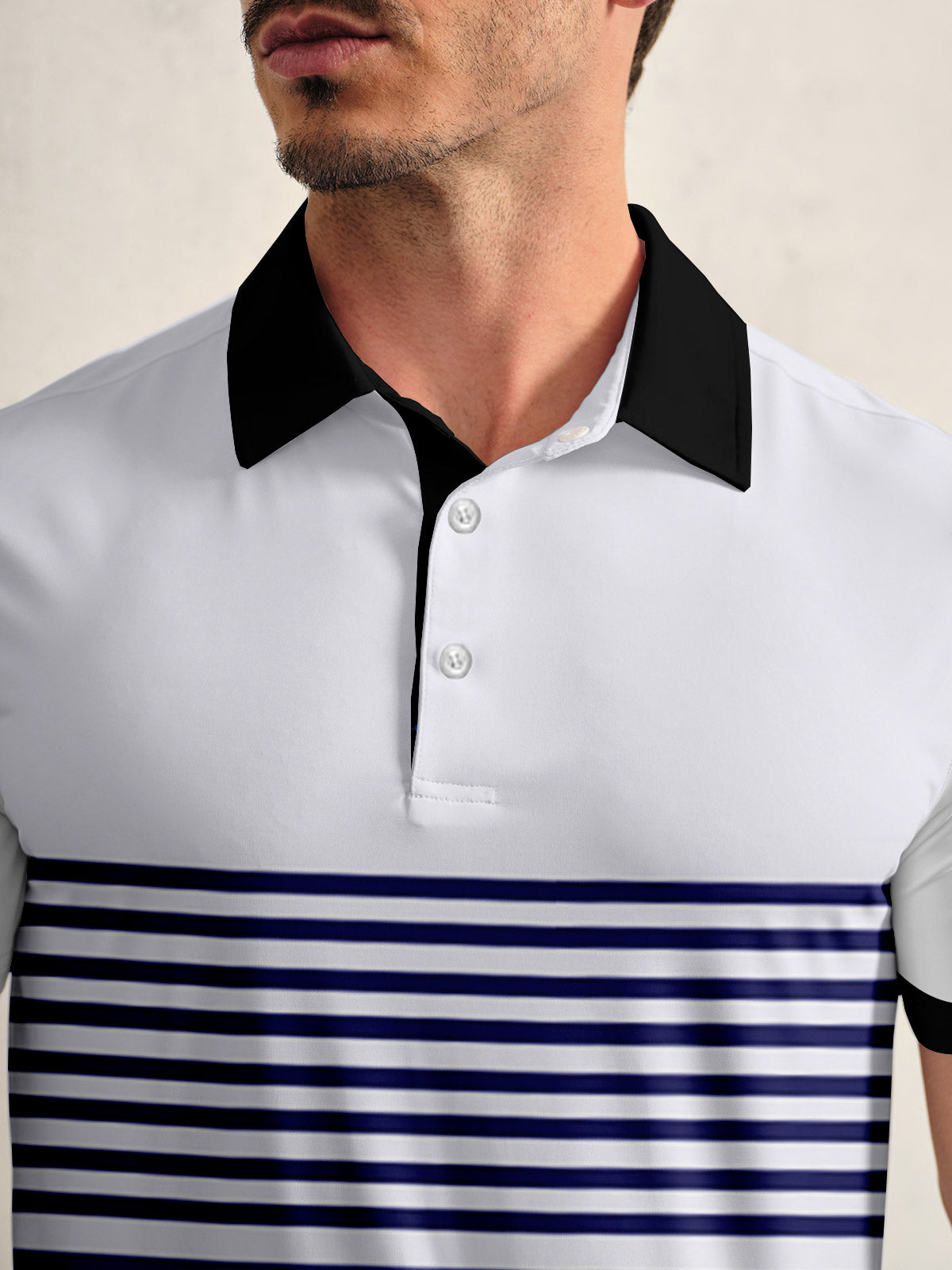 Playful Nautical Men's Polo Top UPF50+