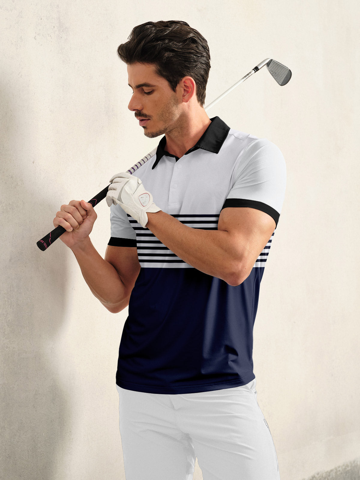 Playful Nautical Men's Polo Top UPF50+