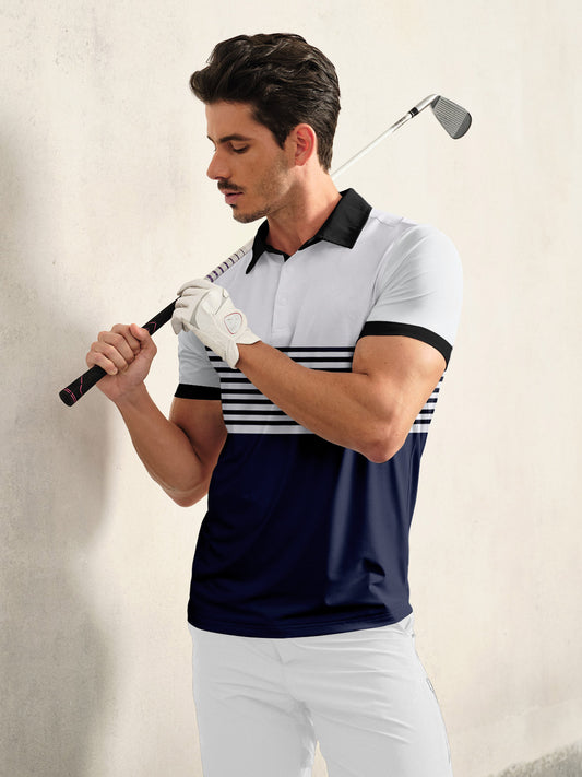Playful Nautical Men's Polo Top UPF50+
