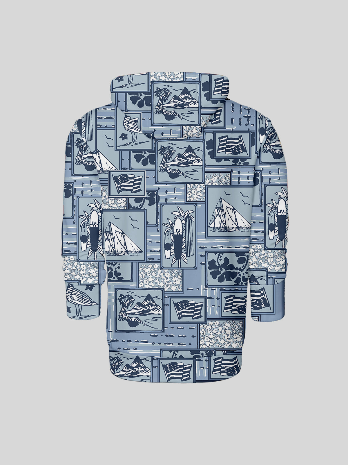Playful Nautical Men's Golf Hooded Sweatshirt
