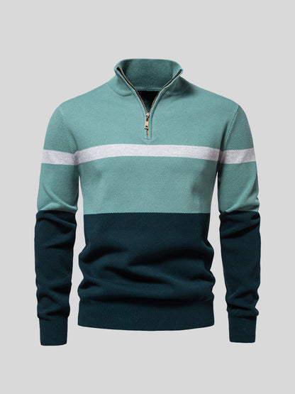 More Than Basic Men's Midweight Golf Quarter Zip Sweater