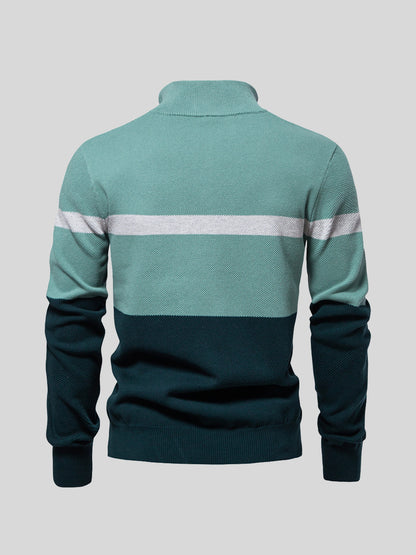More Than Basic Men's Midweight Golf Quarter Zip Sweater
