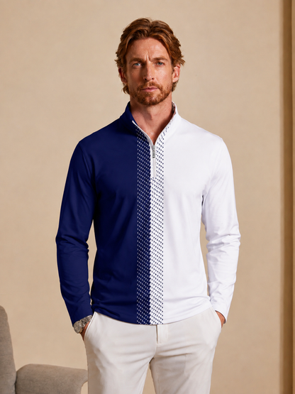 Polo de Golf Homme Quart de Zip Anti-UV UPF50+ Pas Si Classique