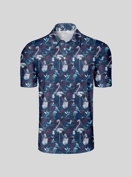 Wildlife Party Herren-Poloshirt LSF 50+