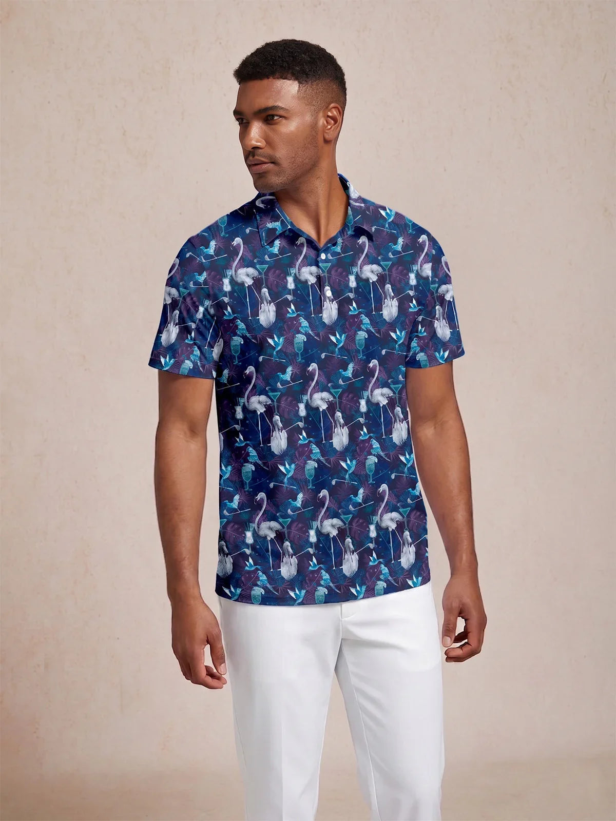 Wildlife Party Herren Polo-Shirt UPF50+