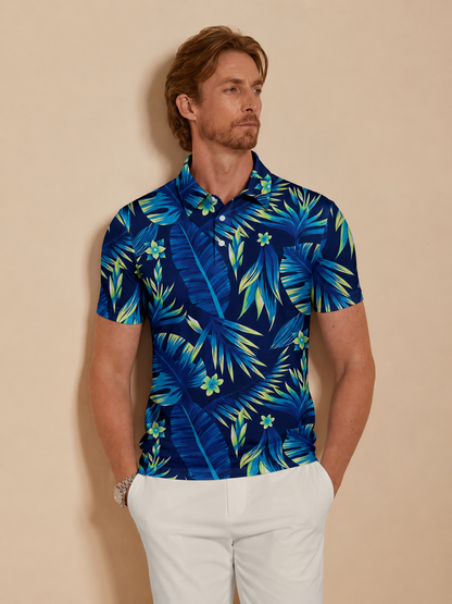 Botanical Energy Top de Polo para Hombre UPF50+