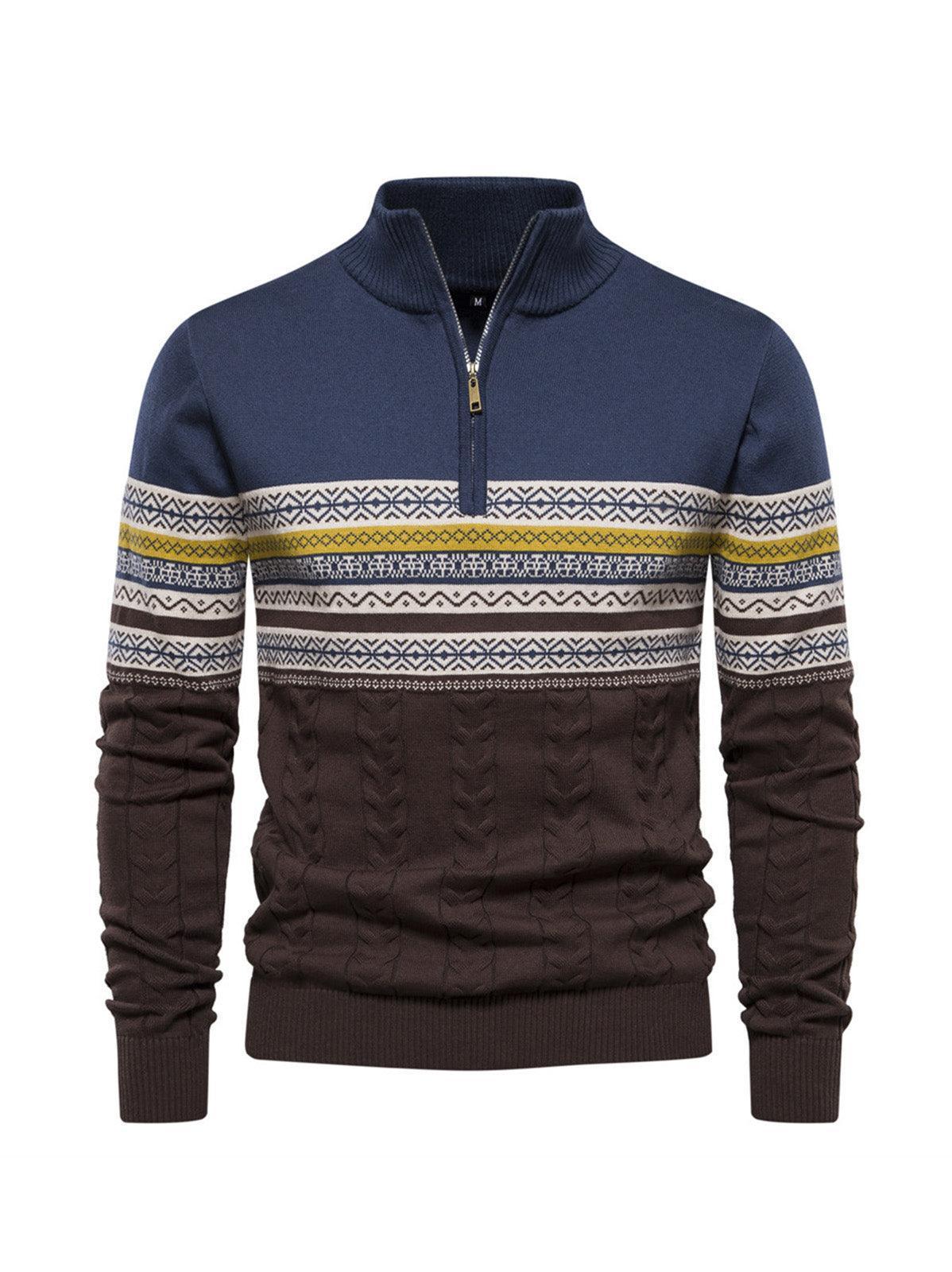 More Than Basic Men's Midweight Golf Quarter Zip Sweater