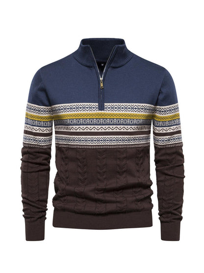 More Than Basic Men's Midweight Golf Quarter Zip Sweater