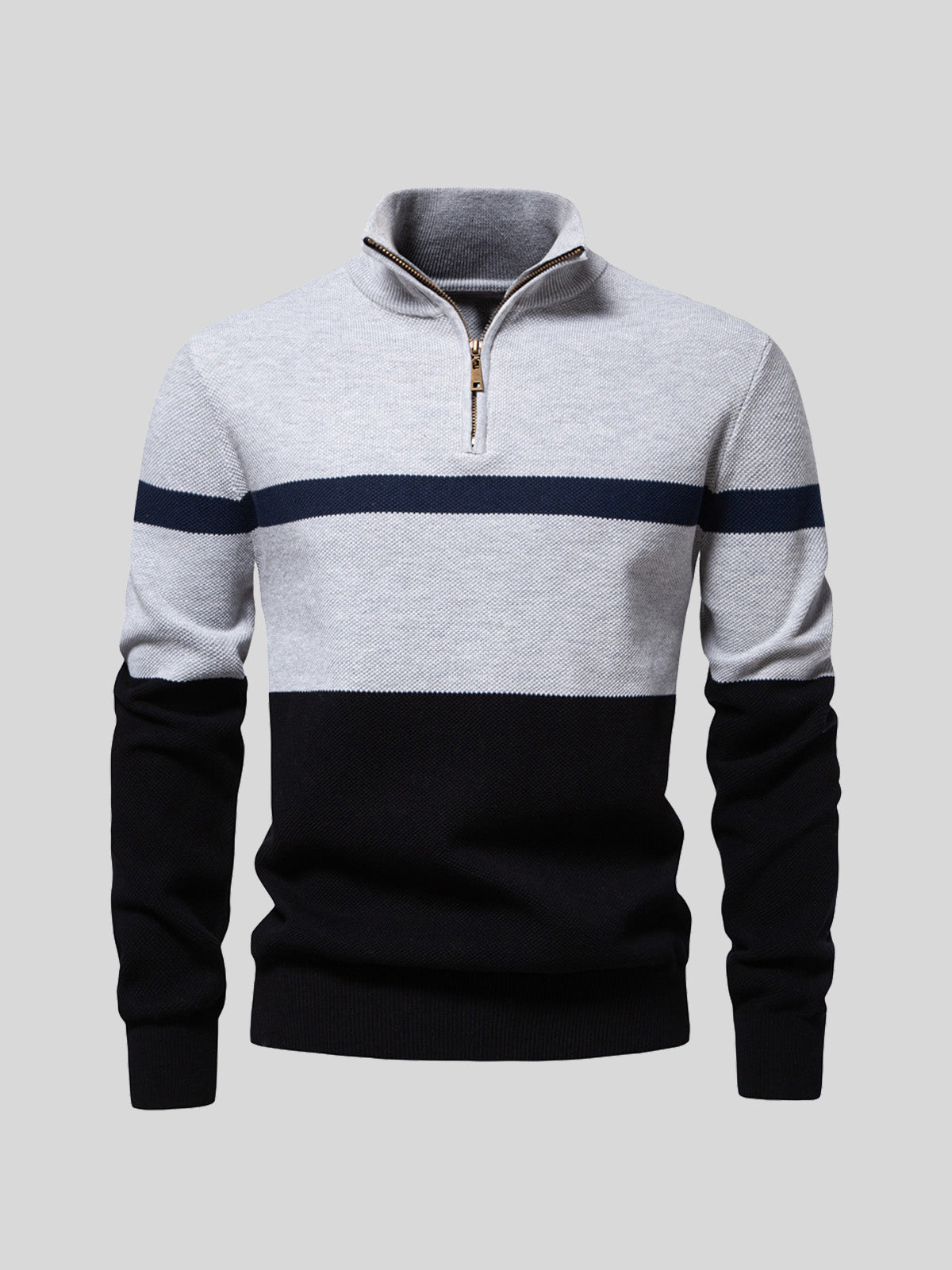 More Than Basic Men's Midweight Golf Quarter Zip Sweater