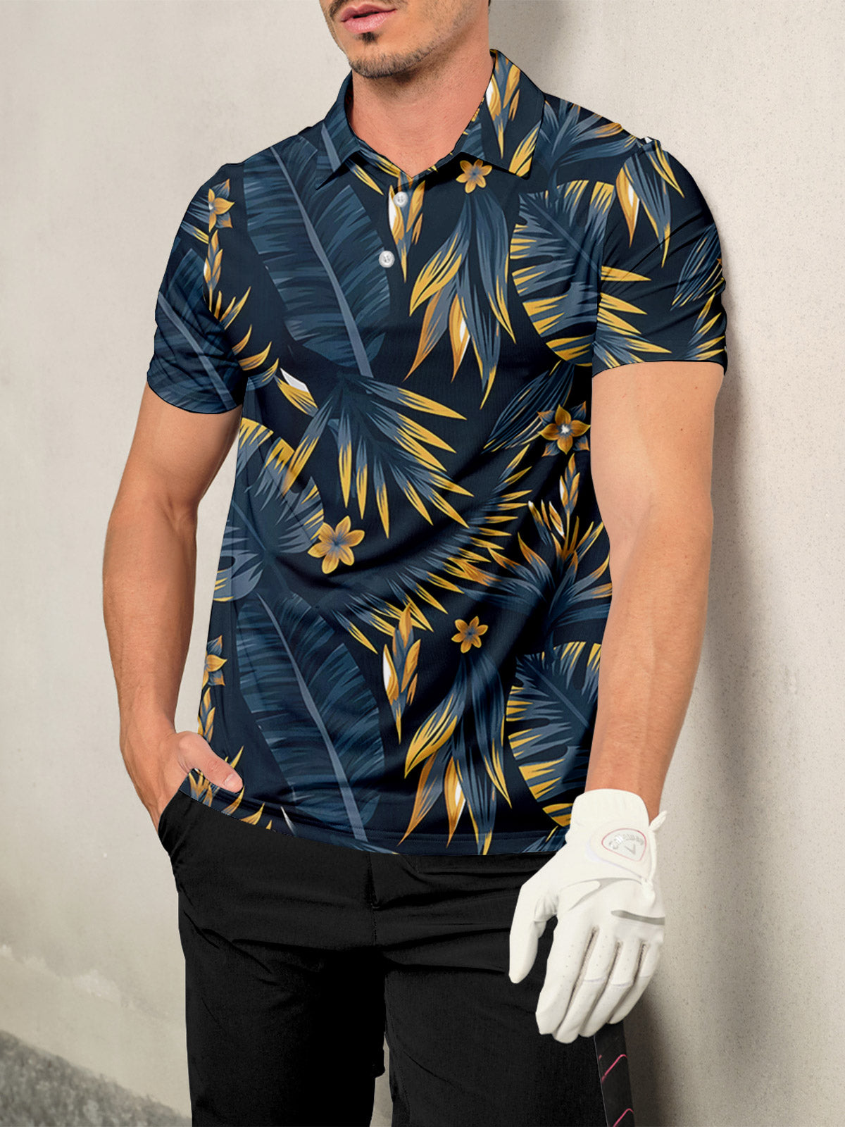 Botanical Energy Herren-Poloshirt LSF 50+