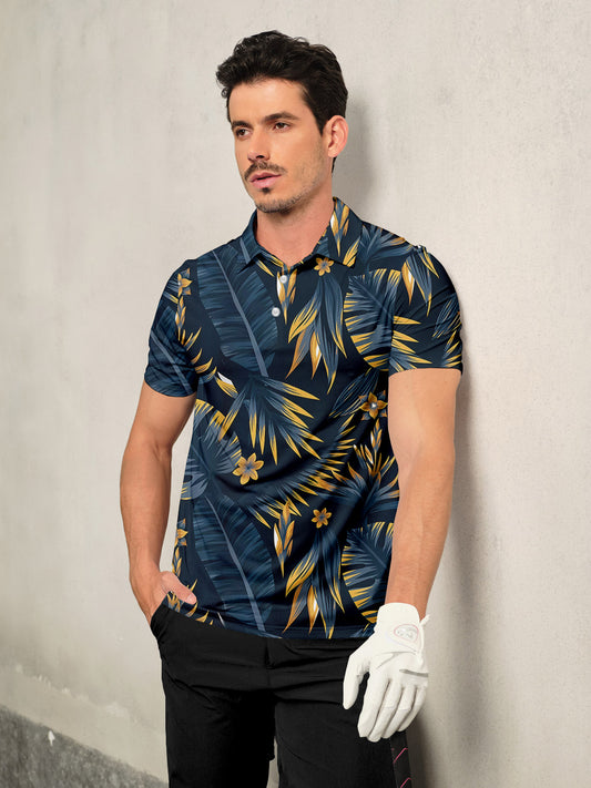 Botanical Energy Men's Polo Top UPF50+