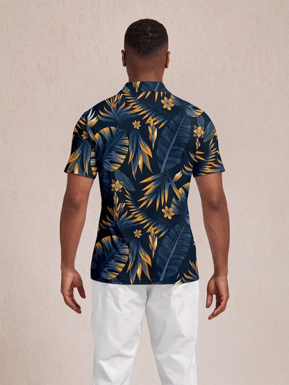 Herren Polo-Shirt „Botanical Energy“ mit LSF 50+