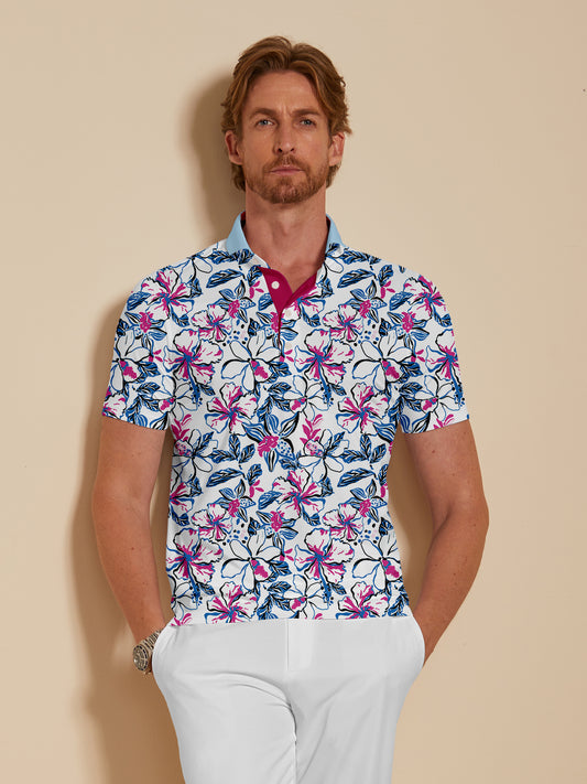 Botanical Energy Men's Polo Top UPF50+