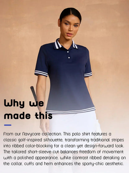 Navycore Women's Short Sleeve Polo Top UPF50+