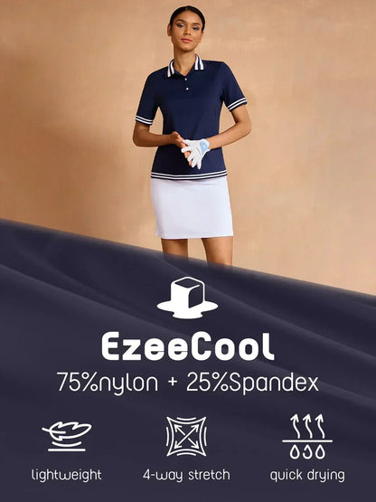 Navycore Women's Short Sleeve Polo Top UPF50+
