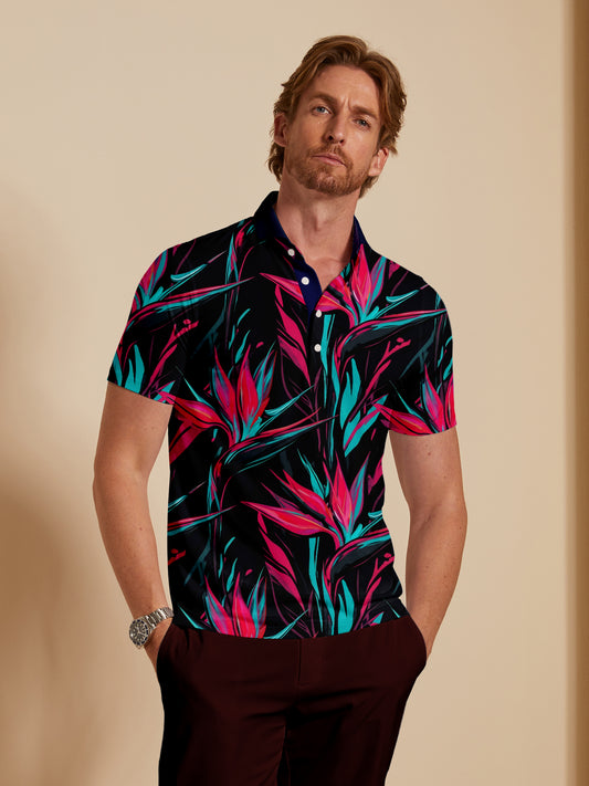 Botanical Energy Men's Polo Top UPF50+