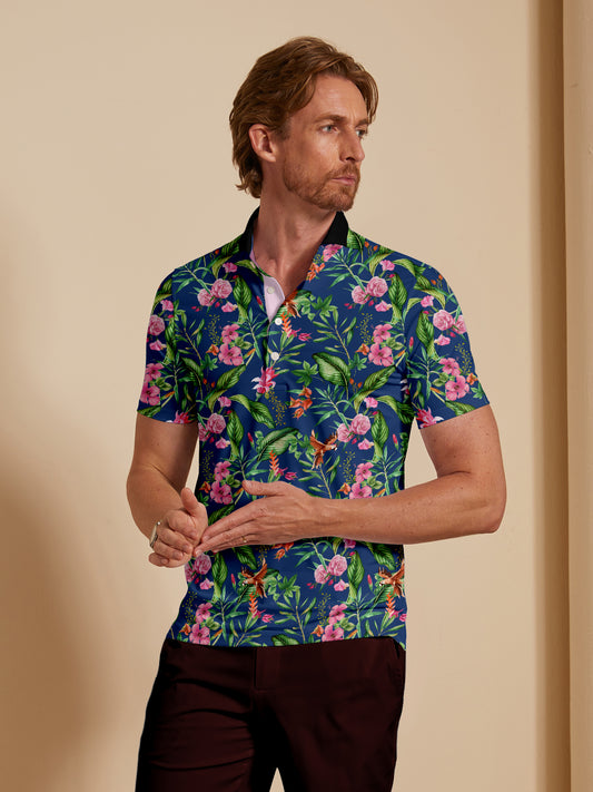 Botanical Energy Men's Polo Top UPF50+