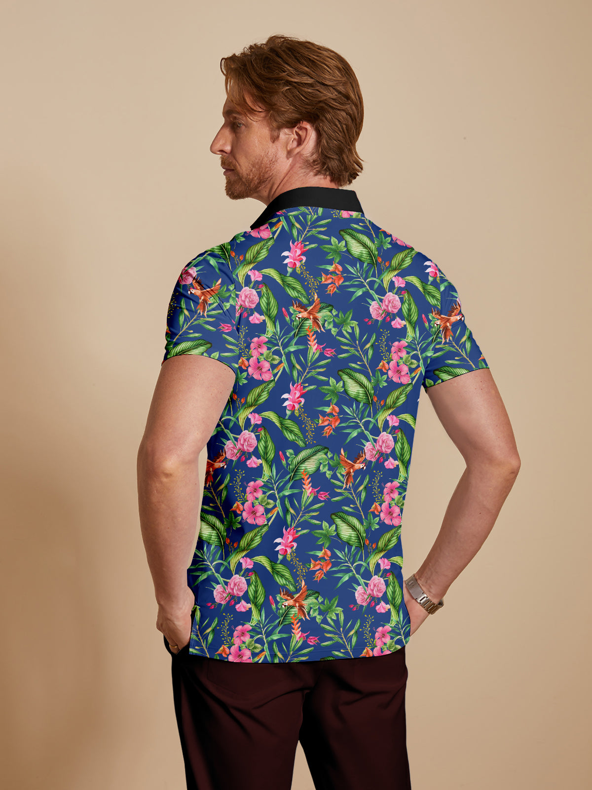Botanical Energy Men's Polo Top UPF50+