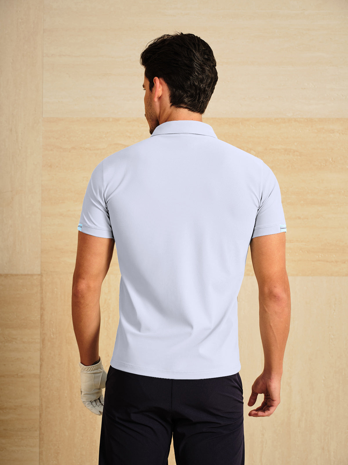 More Than Basic Men's Golf Shirt Quarterzip UPF50+