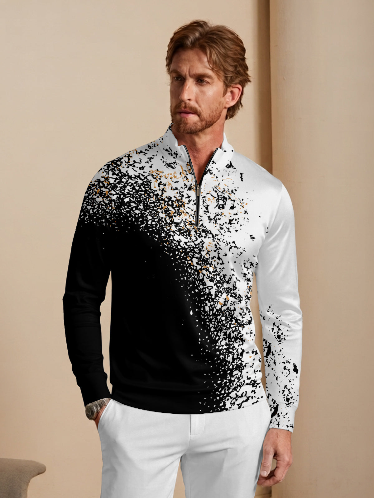 Not So Classic Men's Lightweight Golf Shirt Quarterzip UPF50+