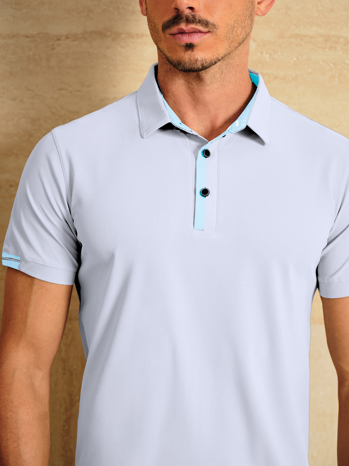 More Than Basic Men's Golf Shirt Quarterzip UPF50+