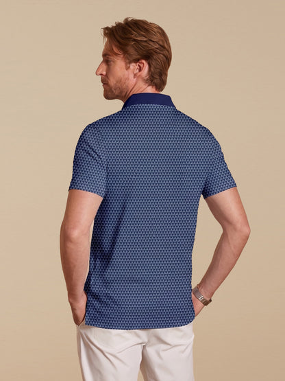 Not So Classic Men's Ribbed Collar Polo Top UPF50+