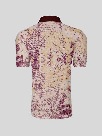 Inked Skins Herren Polo-Top mit geripptem Kragen LSF 50+