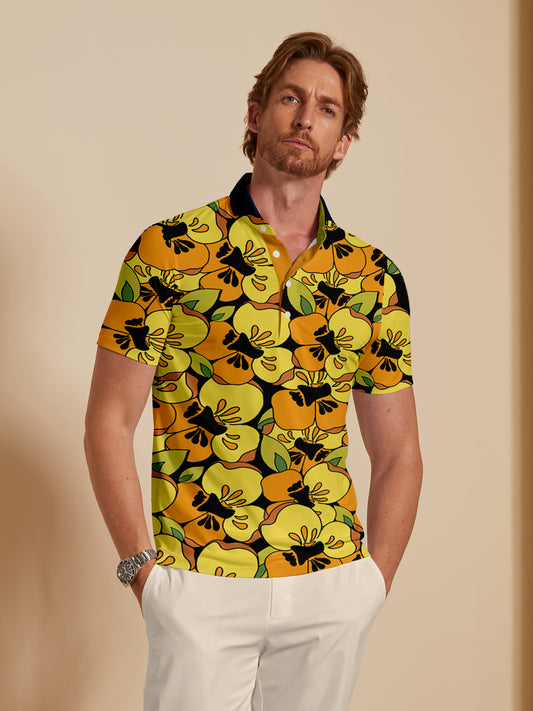 Botanical Energy Men's Polo Top UPF50+