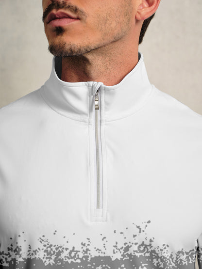 Air Brush Golf Shirt Quarterzip UPF50+