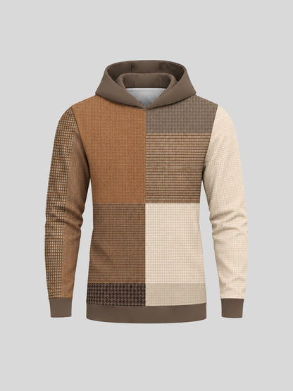 Fairway Patchwork Men's Golf Hooded Sweatshirt